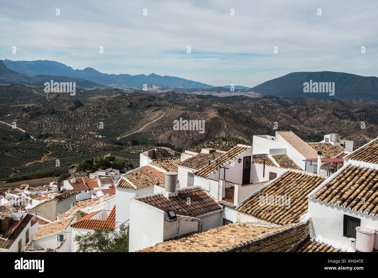 Pueblos Blancos - Villaggi Bianchi in Andalusia, Spagna Foto Stock