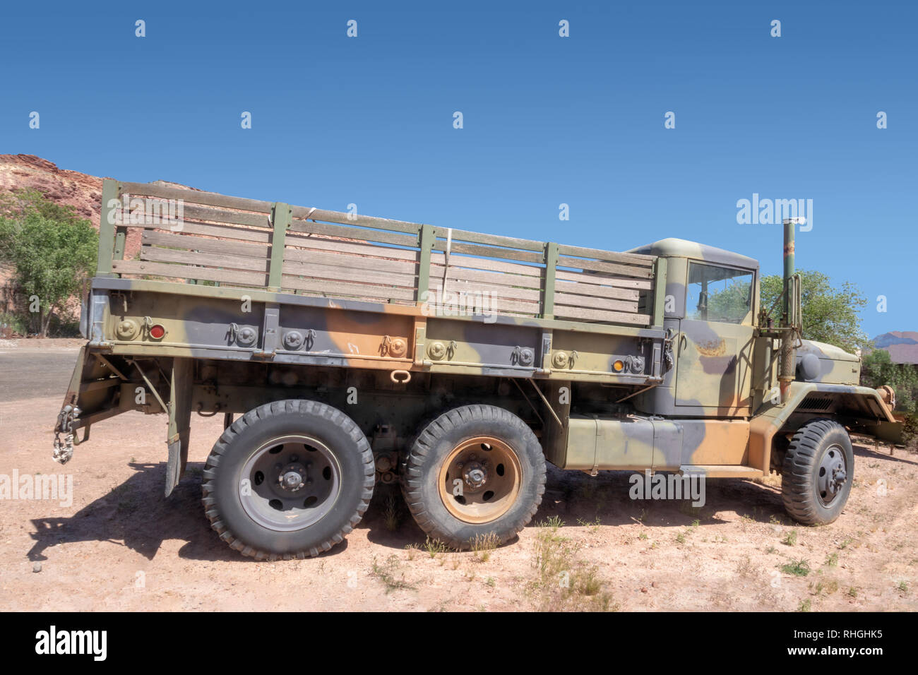 Vintage army truck Foto Stock