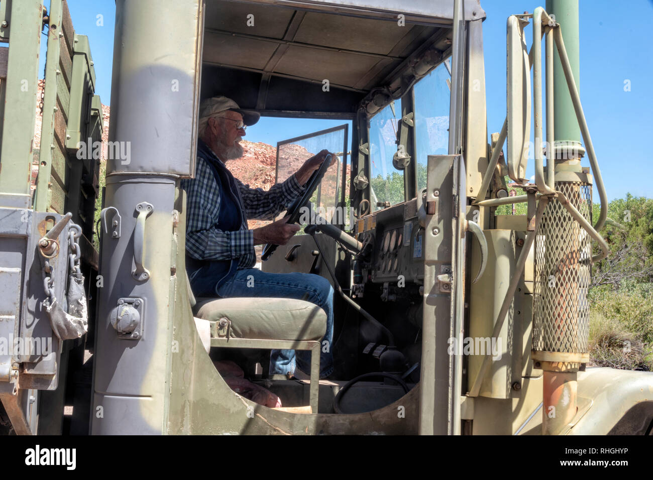 Noi militari esercito carrello close up Foto Stock