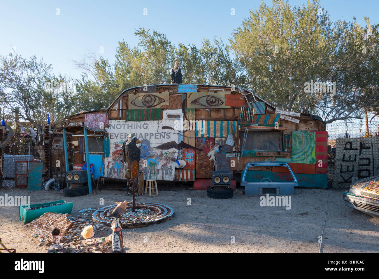 Illustrazione in Oriente Gesù, Lastra City, California, Stati Uniti d'America Foto Stock