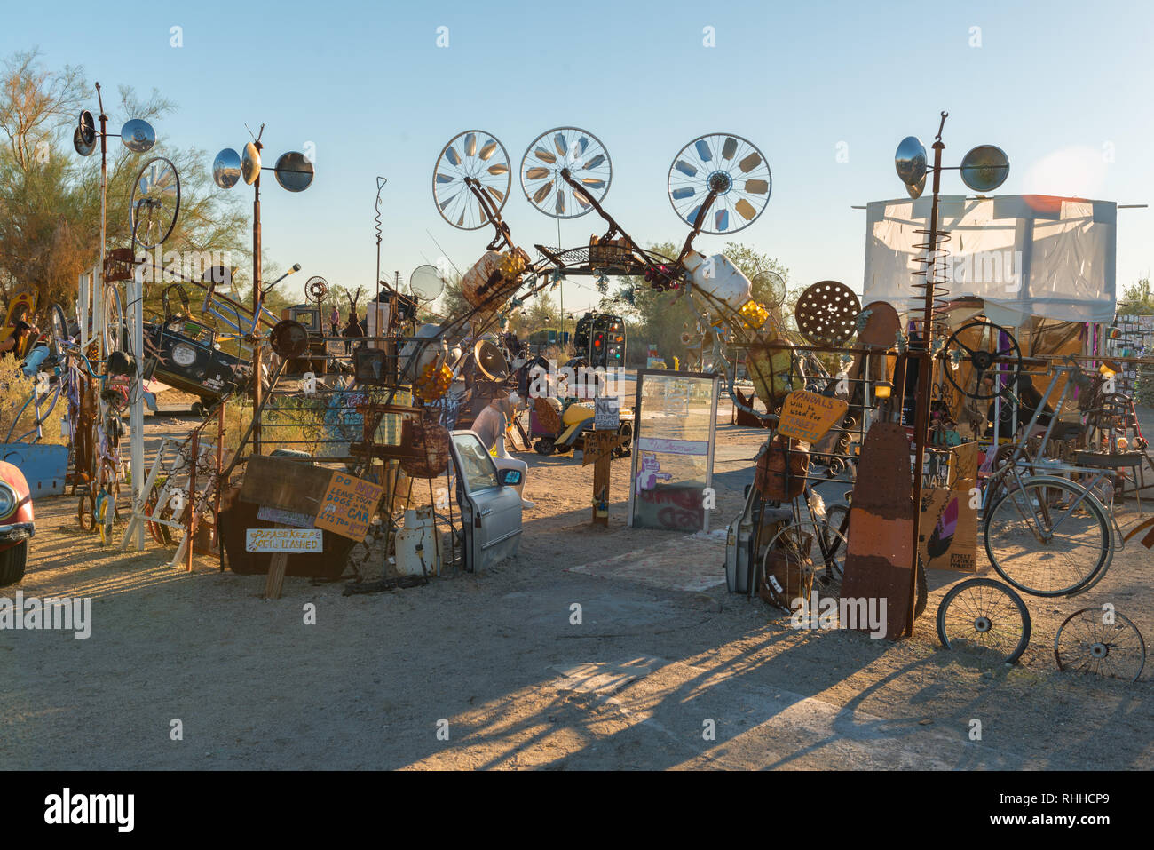 Oriente Gesù, vicino alla città di Soletta, entrata in California, Stati Uniti d'America Foto Stock