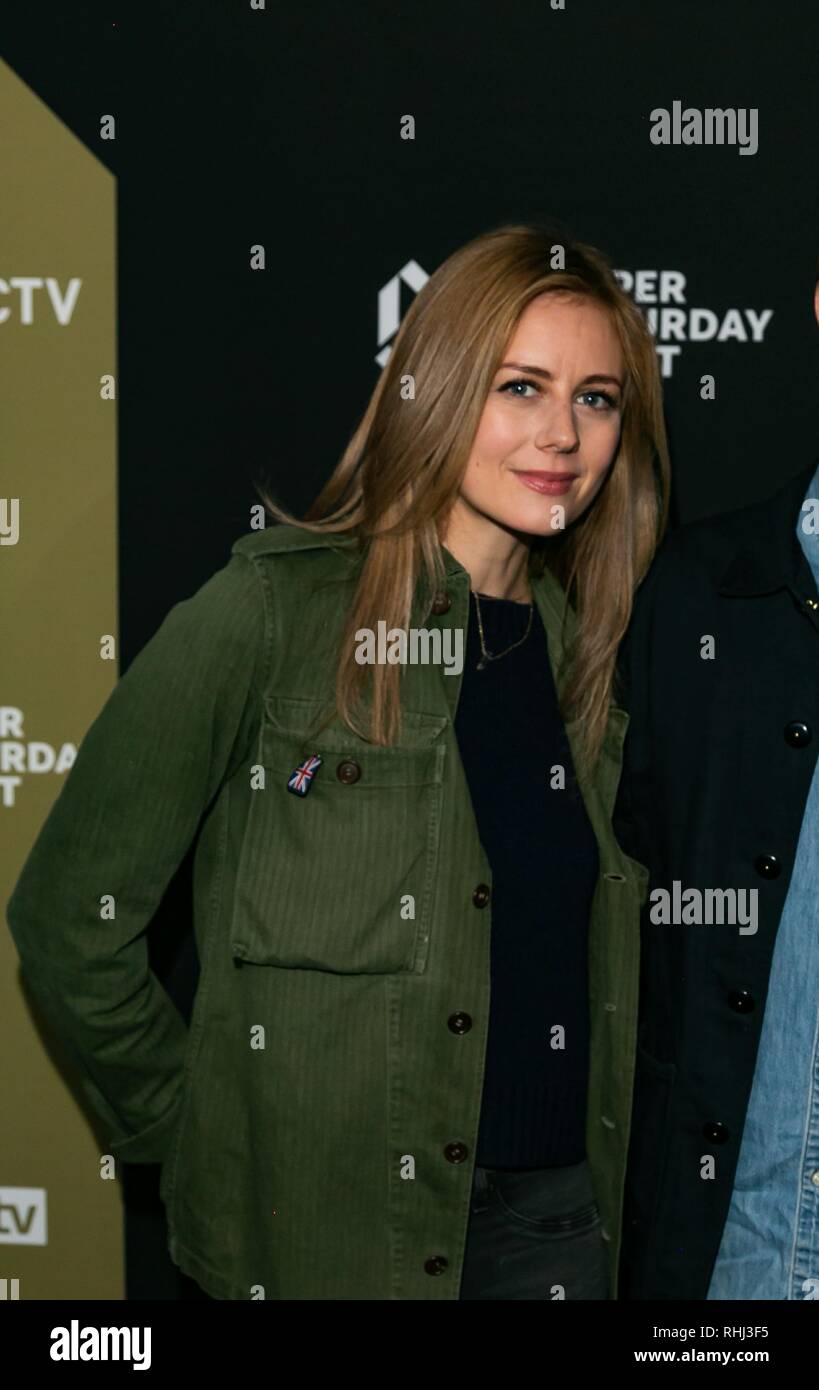 Atlanta, Stati Uniti d'America. 2° febbraio 2019. Zachary Levi assiste il DIRECTV Super Sabato notte 2019 evento all'Atlantic Station il 2 febbraio 2019 in Atlanta, Georgia. Foto: Ryan Fleisher/imageSPACE/MediaPunch Credito: MediaPunch Inc/Alamy Live News Foto Stock