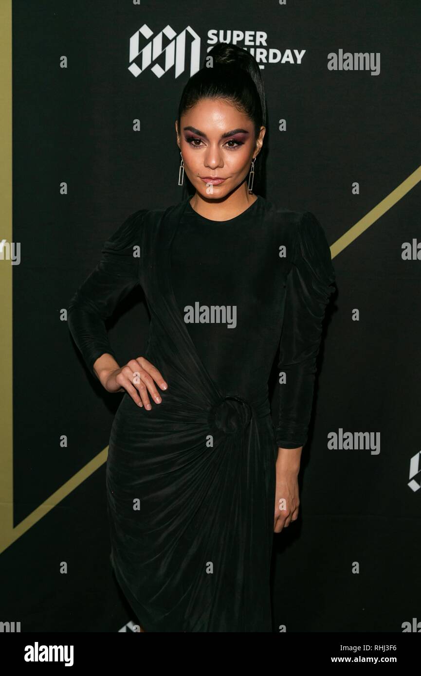 Atlanta, Stati Uniti d'America. 2° febbraio 2019. Zachary Levi assiste il DIRECTV Super Sabato notte 2019 evento all'Atlantic Station il 2 febbraio 2019 in Atlanta, Georgia. Foto: Ryan Fleisher/imageSPACE/MediaPunch Credito: MediaPunch Inc/Alamy Live News Foto Stock