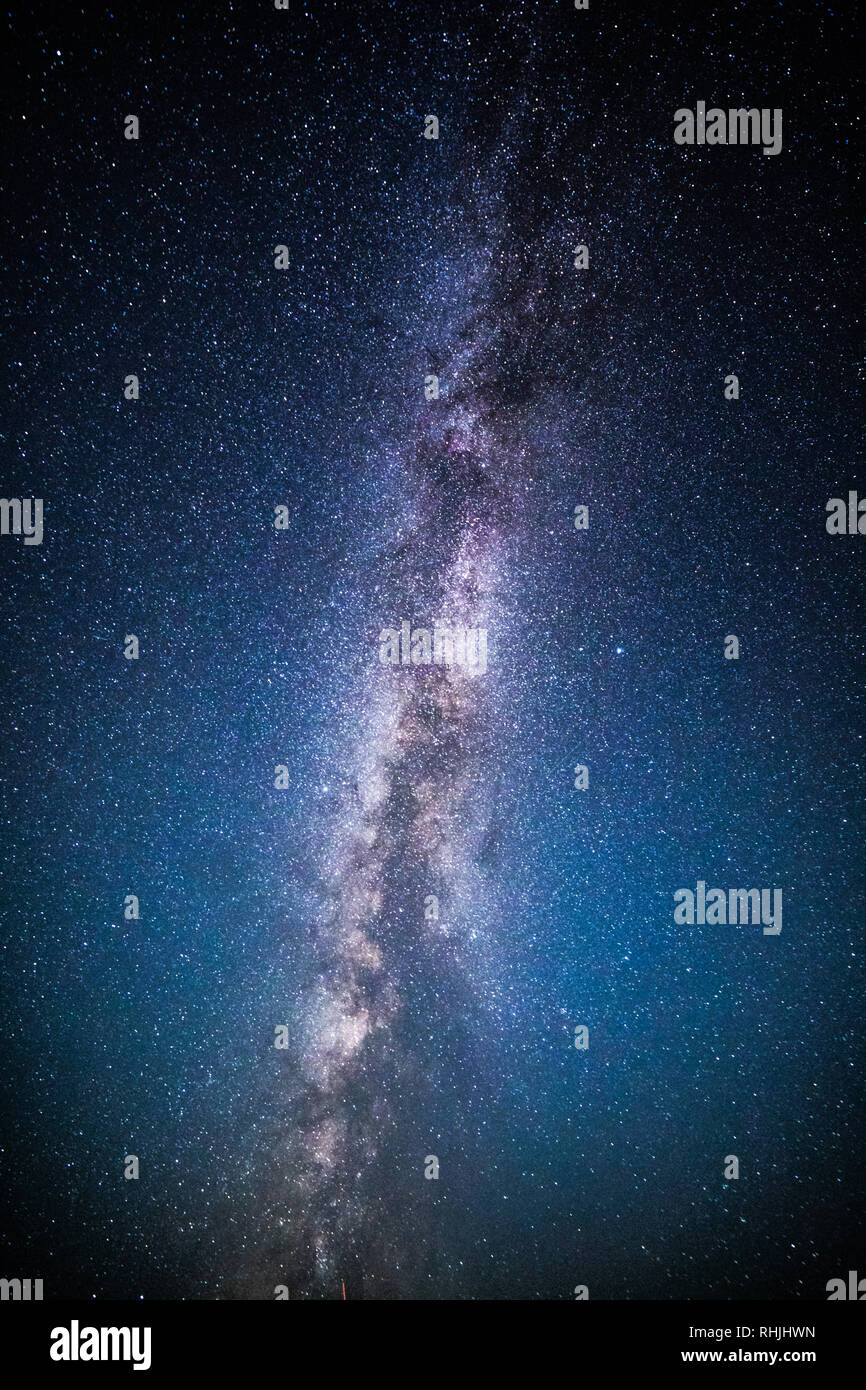 Via Lattea e cielo stellato Foto Stock