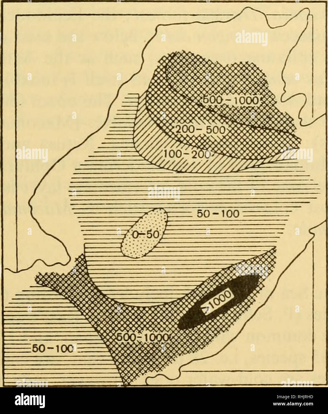 . La biologia dei mari del U.R.S.S. Biologia Marina -- Unione Sovietica; idrologia -- Unione Sovietica. Il Mare di Okhotsk 815 Tabella 321. Il numero medio di esemplari e biomassa media del fondo-vivente della fauna di Shelekhov Bay (TV. Vinogradova, 1954) Gruppo n. di esemplari per 1 m2 biomassa, g/m2 Policheti Mollusca Crustacea Echinodermata Sipunculoidea altri 324 127 516 77 3 57 28-3 210-3 940 55-8 660 15-1 Totale 1,304 469-5 la parte settentrionale della baia e l'ingresso Gizigina sono occupate da biocenosi in cui Leda pernula{?), Ophiura sarsi, Amphiodia craterodmeta e Ophiura maculata sono predominanti. Foto Stock