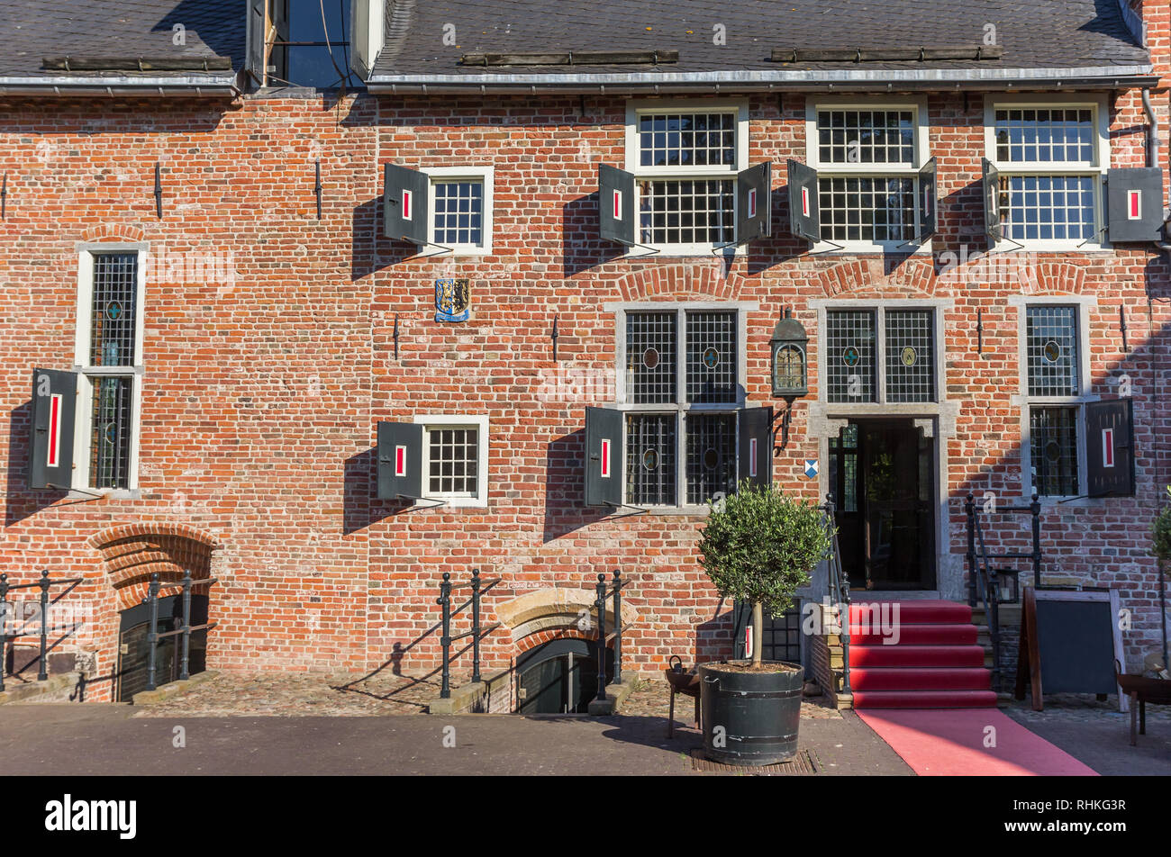 Ingresso al castello storico di Coevoerden, Olanda Foto Stock