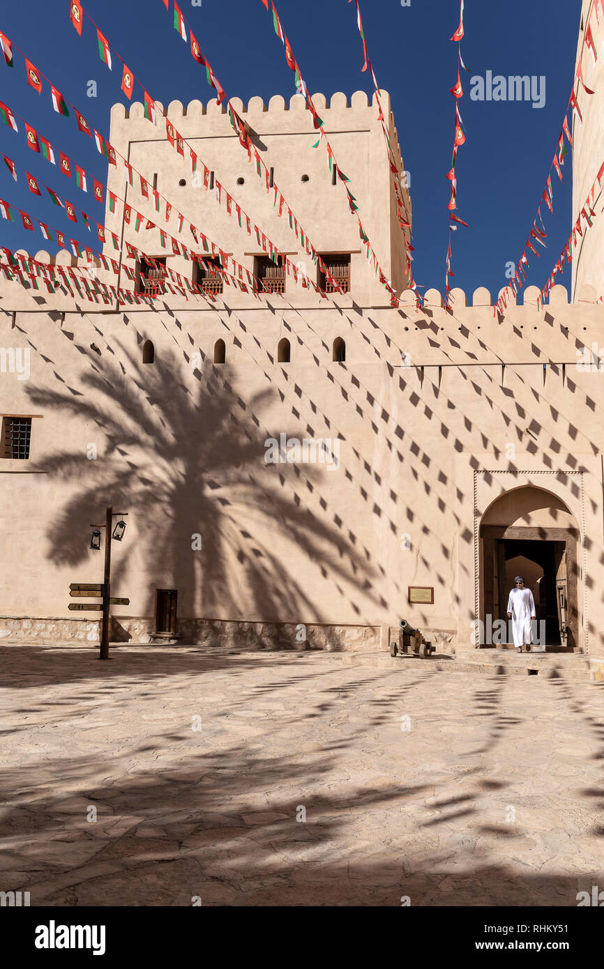 Nizwa Fort in Nizwa Oman Foto Stock
