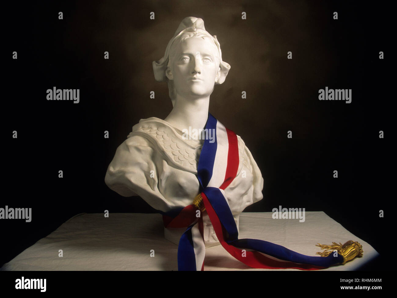 Statua di Marianne, simbolo nazionale della Repubblica francese Foto Stock
