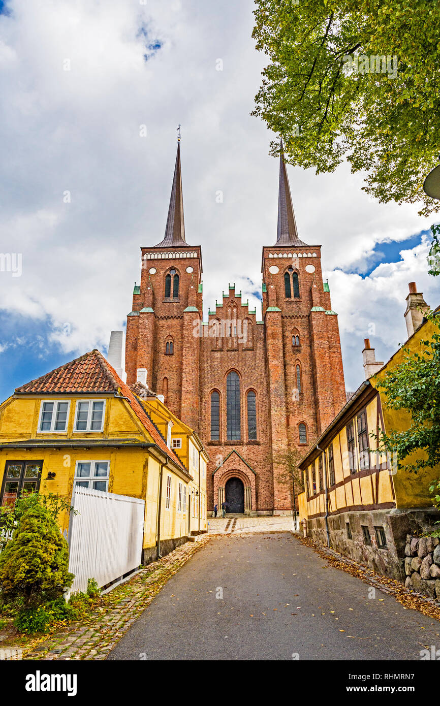 Roskilde Domkirke (Danimarca, Zelanda); Domkirche zu Roskilde, Dänemark Foto Stock