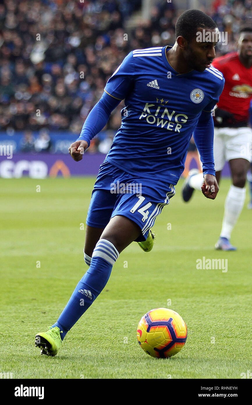 Leicester, Regno Unito. 03Feb, 2019. Ricardo Pereira di Leicester City in azione. EPL Premier League, Leicester City v Manchester United al King Power Stadium di Leicester domenica 3 febbraio 2019. Questa immagine può essere utilizzata solo per scopi editoriali. Solo uso editoriale, è richiesta una licenza per uso commerciale. Nessun uso in scommesse, giochi o un singolo giocatore/club/league pubblicazioni . pic da Steffan Bowen/Andrew Orchard fotografia sportiva/Alamy Live news Credito: Andrew Orchard fotografia sportiva/Alamy Live News Foto Stock