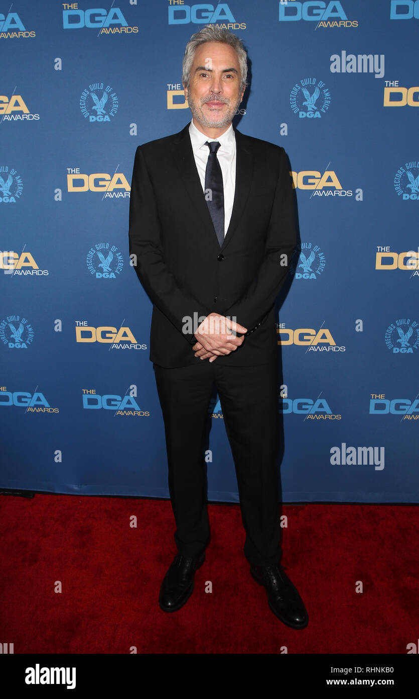 Stati Uniti 2° febbraio 2019. 02 Febbraio 2019 - Hollywood, California - Alfonso CuarÃ³n. Settantunesima annuale di Directors Guild of America Awards tenutosi presso la Ray Dolby sala da ballo a Hollywood & Highland Center. Credito foto: F. SadouAdMedia Credito: AdMedia/ZUMA filo/Alamy Live News Foto Stock