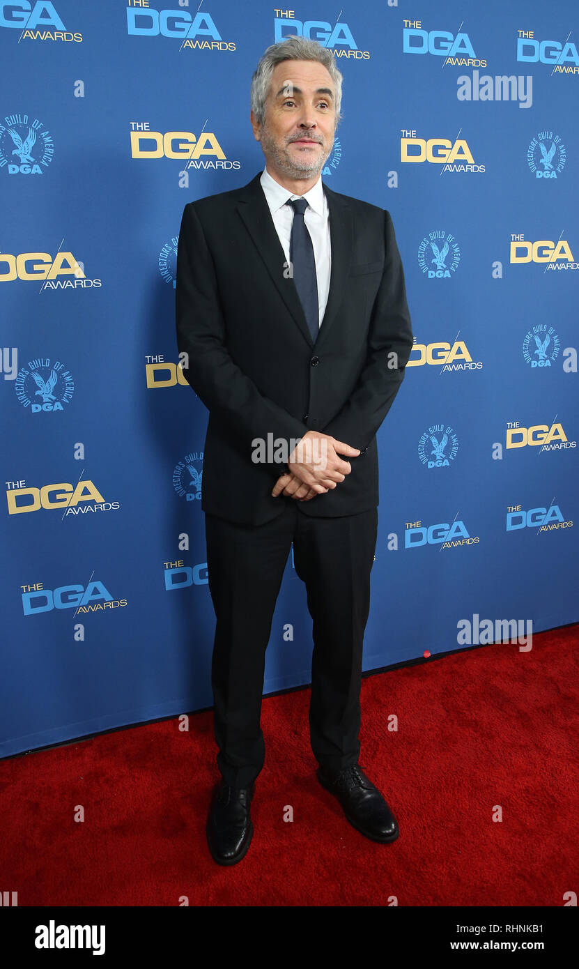 Stati Uniti 2° febbraio 2019. 02 Febbraio 2019 - Hollywood, California - Alfonso CuarÃ³n. Settantunesima annuale di Directors Guild of America Awards tenutosi presso la Ray Dolby sala da ballo a Hollywood & Highland Center. Credito foto: F. SadouAdMedia Credito: AdMedia/ZUMA filo/Alamy Live News Foto Stock