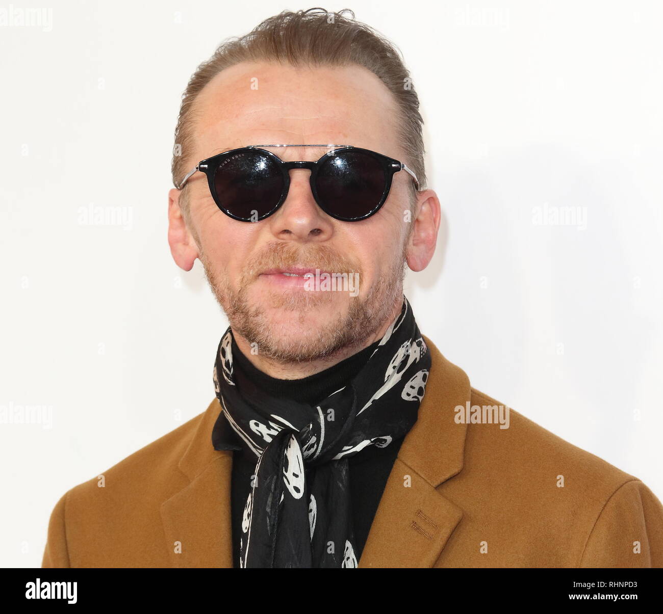 Simon Pegg visto presso il capretto che sarebbe stato re di screening di Gala presso il Luxe Odeon Leicester Square. Foto Stock