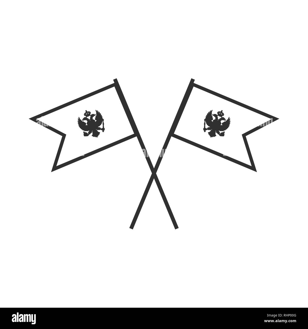 Bandiera del montenegro sventola Foto e Immagini Stock in Bianco e Nero - Alamy