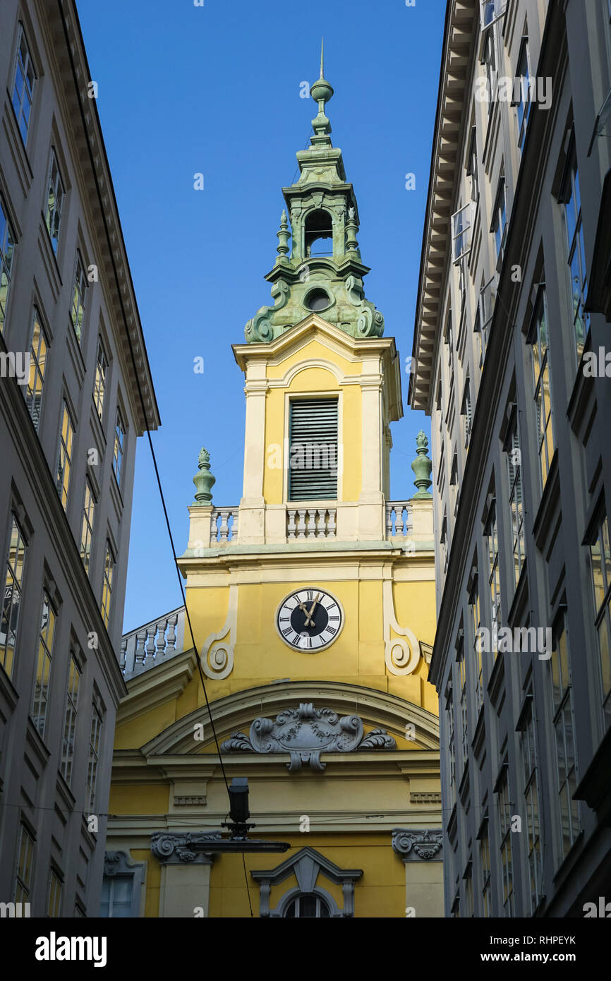 Riformata chiesa della città di Vienna in Austria Foto Stock