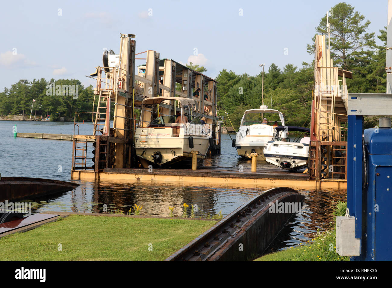 Marine Ferrovia a grande scivolo Ontario Foto Stock