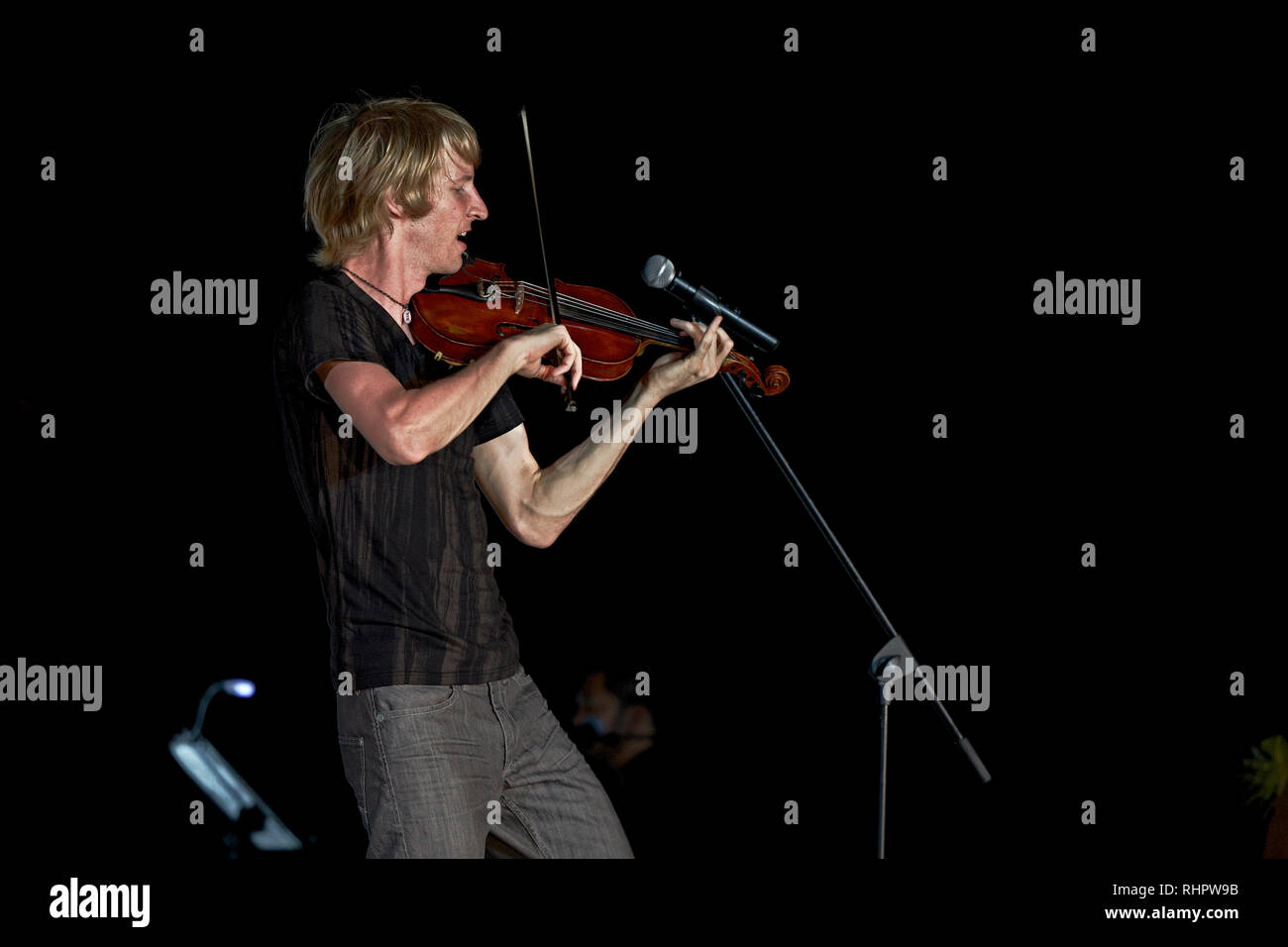 Lettore di violino Kyle Dillman Foto Stock