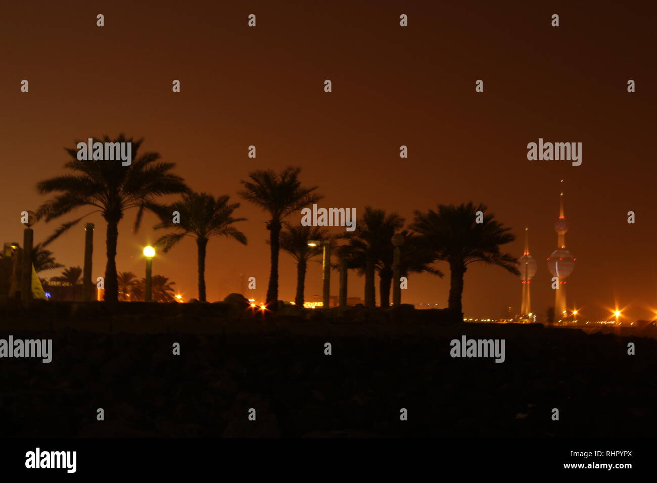 Kuwait City torre faro Foto Stock