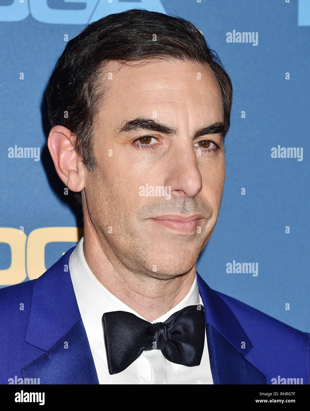 HOLLYWOOD, CA - 02 febbraio: sacha baron cohen assiste la settantunesima annuale di Directors Guild of America Award al Ray Dolby sala da ballo a Hollywood & Alta Foto Stock