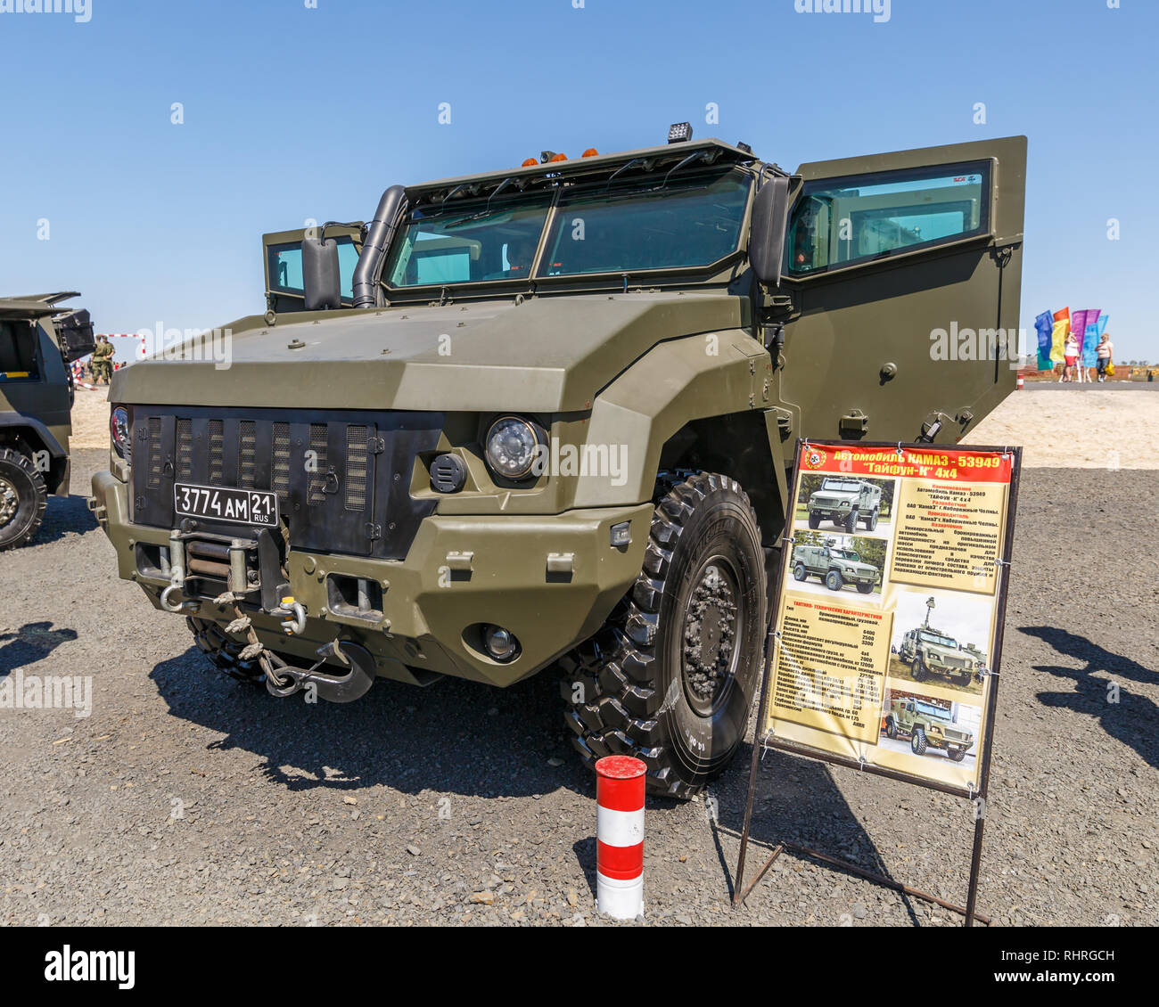 Militare Internazionale forum tecnico esercito-2018. Miniera-protected veicolo blindato Kamaz-53949 Typhoon-K 4x4 Foto Stock