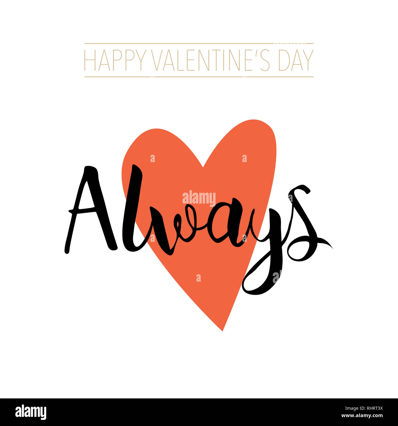 Buon San Valentino Card Foto Stock