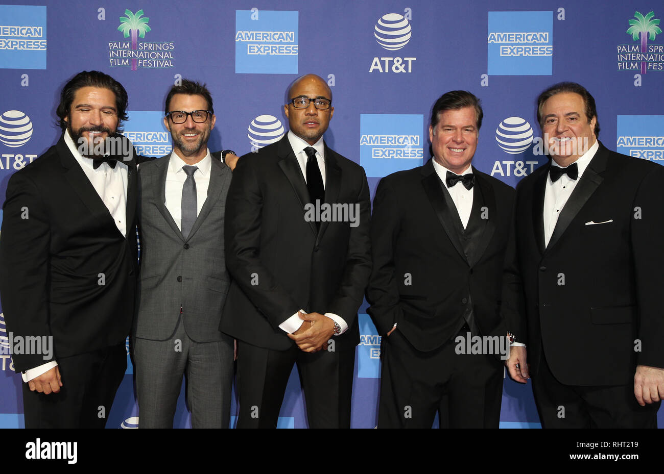 Trentesimo annuale di Palm Springs International Film Festival Film Awards Gala con: Nick Vallelonga, Brian Currie, Kwame Parker, Paolo Sloan dove: Palm Springs, California, Stati Uniti quando: 03 Gen 2019 Credit: FayesVision/WENN.com Foto Stock