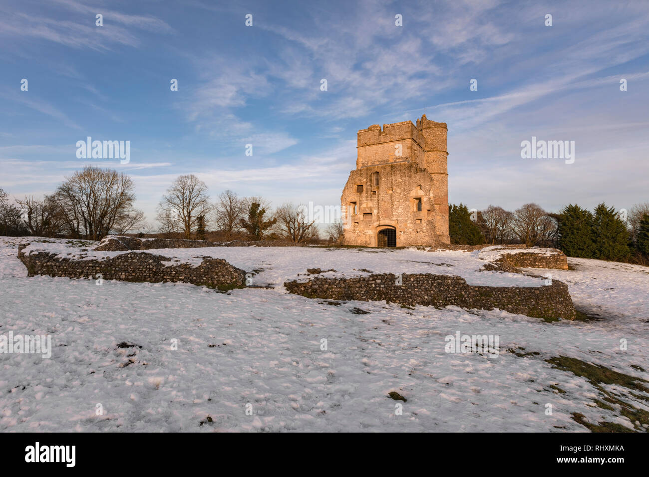 Castello di Donnington, Newbury, Berkshire, Inghilterra, Regno Unito Foto Stock