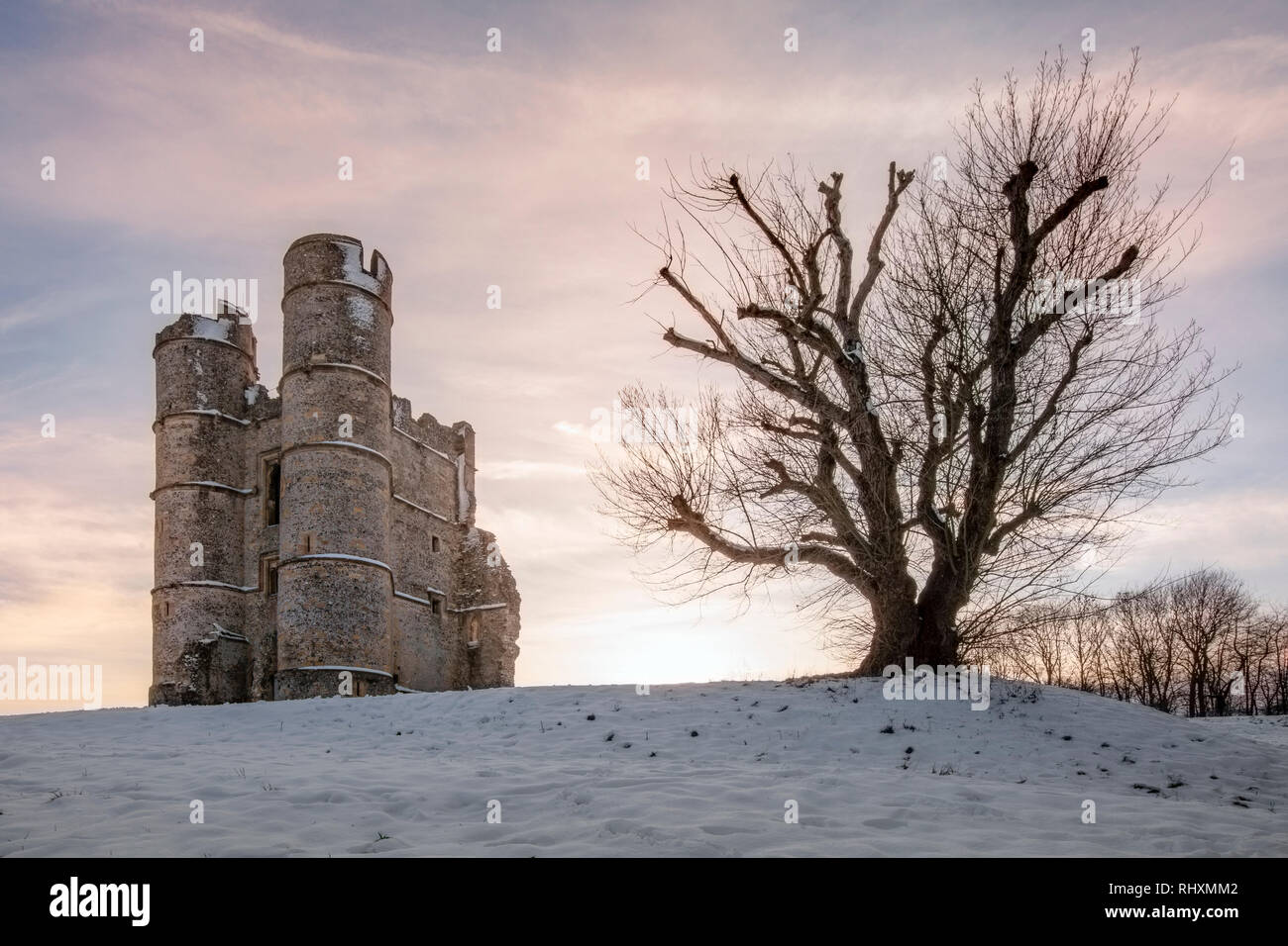 Castello di Donnington, Newbury, Berkshire, Inghilterra, Regno Unito Foto Stock