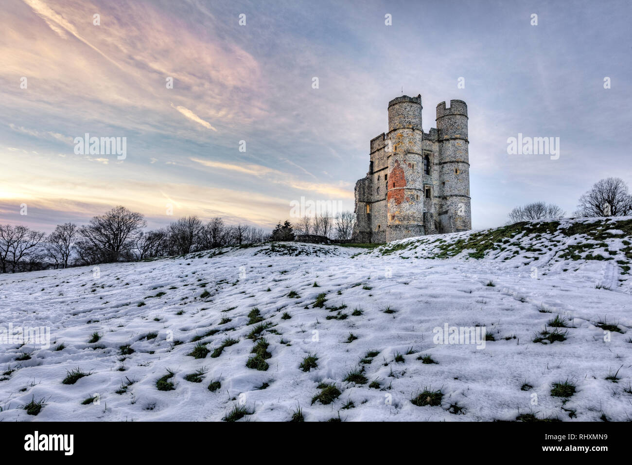 Castello di Donnington, Newbury, Berkshire, Inghilterra, Regno Unito Foto Stock