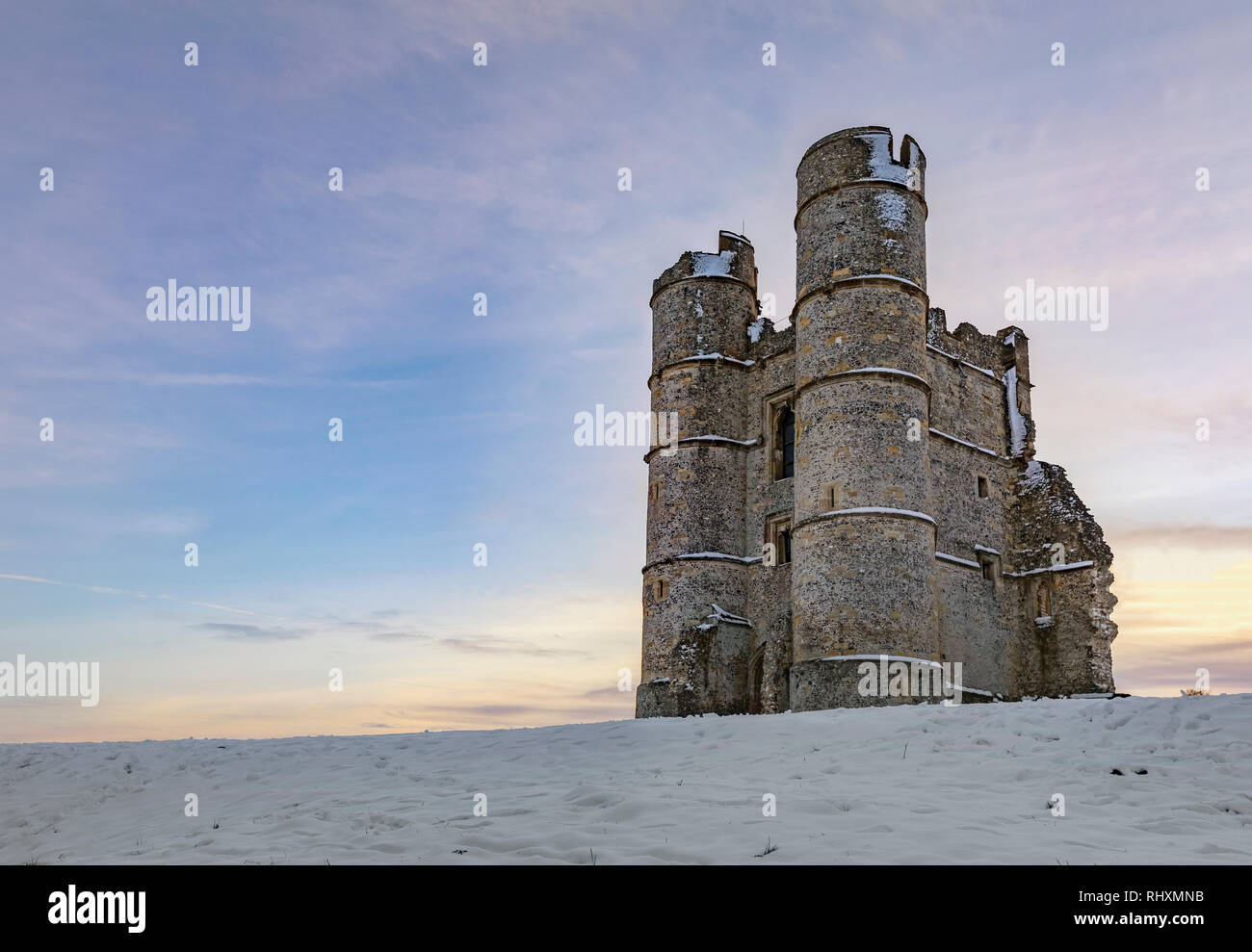 Castello di Donnington, Newbury, Berkshire, Inghilterra, Regno Unito Foto Stock