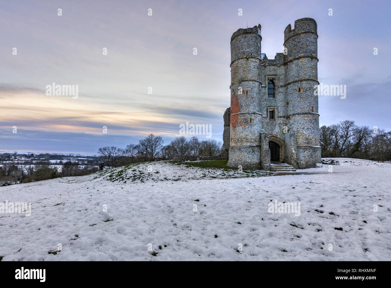 Castello di Donnington, Newbury, Berkshire, Inghilterra, Regno Unito Foto Stock