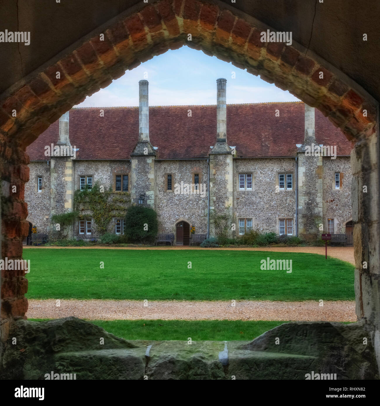 Ospedale di Santa Croce, Winchester, Hampshire, Inghilterra, Regno Unito Foto Stock