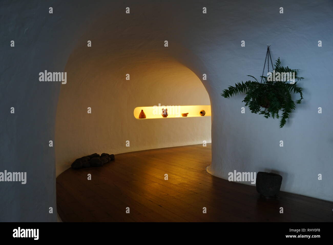 Viscerale pista, Mirador del Río, Lanzarote, Isole Kanarische, Spanien Foto Stock