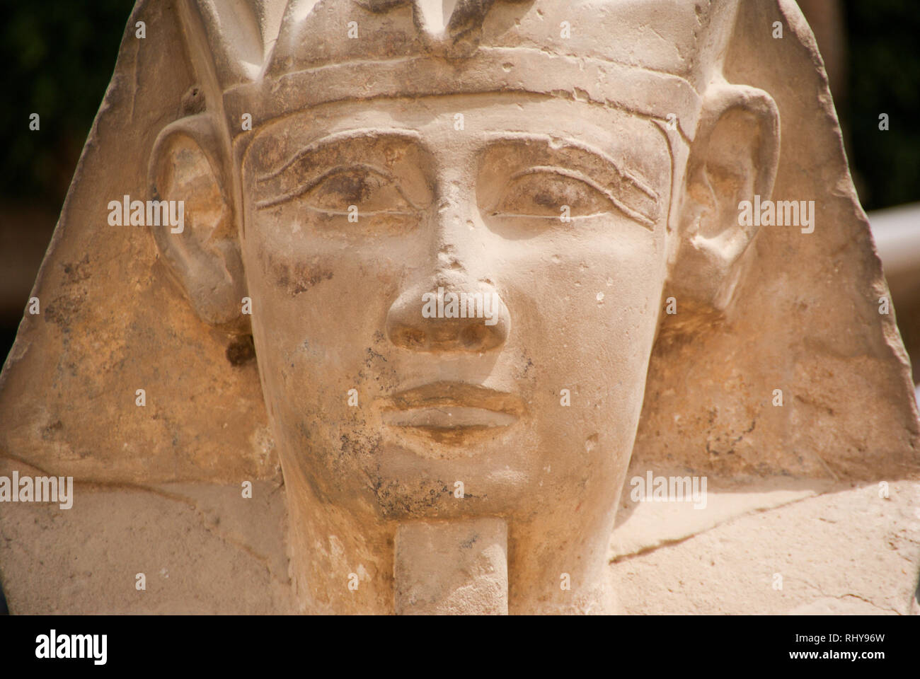 Sphinx Alley di Luxor Foto Stock