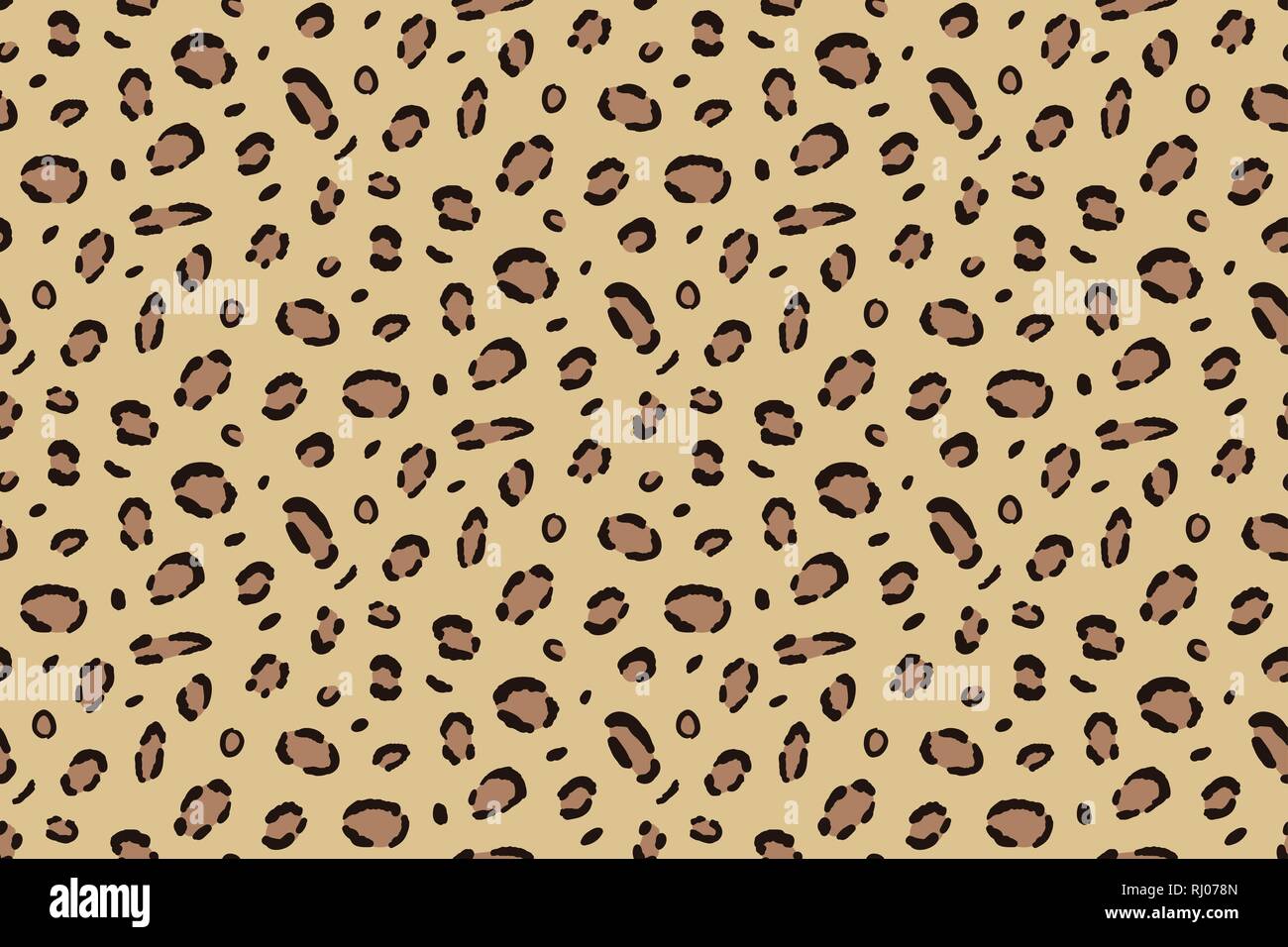 Leopard stampa lo sfondo. Jaguar pelt texture senza giunture Illustrazione Vettoriale