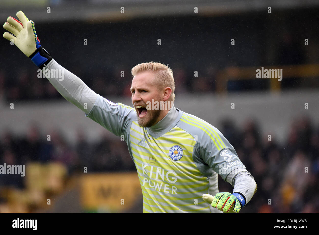 Portiere danese calciatore Kasper Schmeichel Foto stock - Alamy