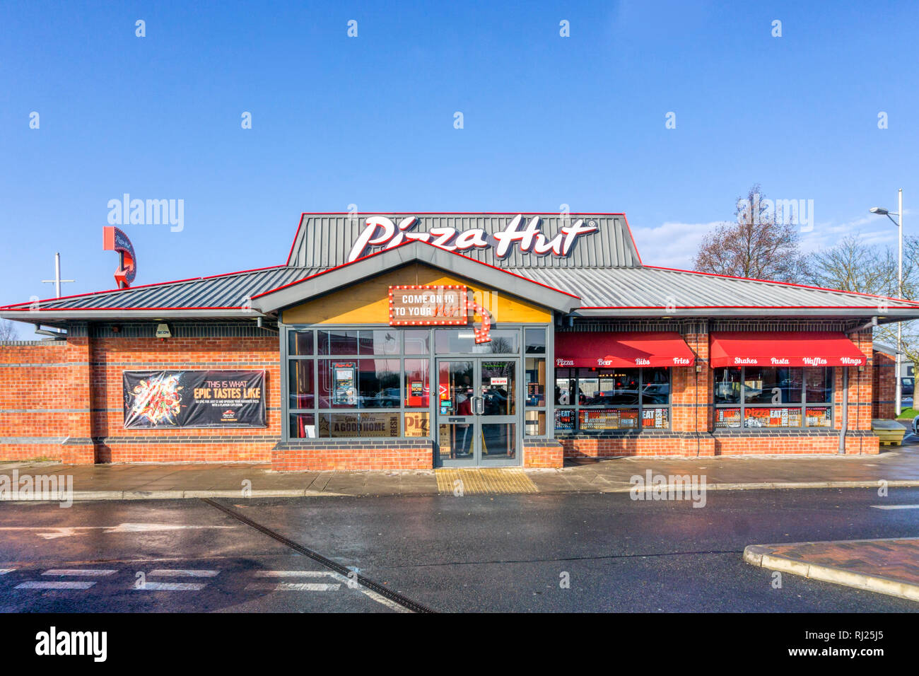 Un ramo di Pizza Hut pizza ristoranti a King's Lynn. Foto Stock