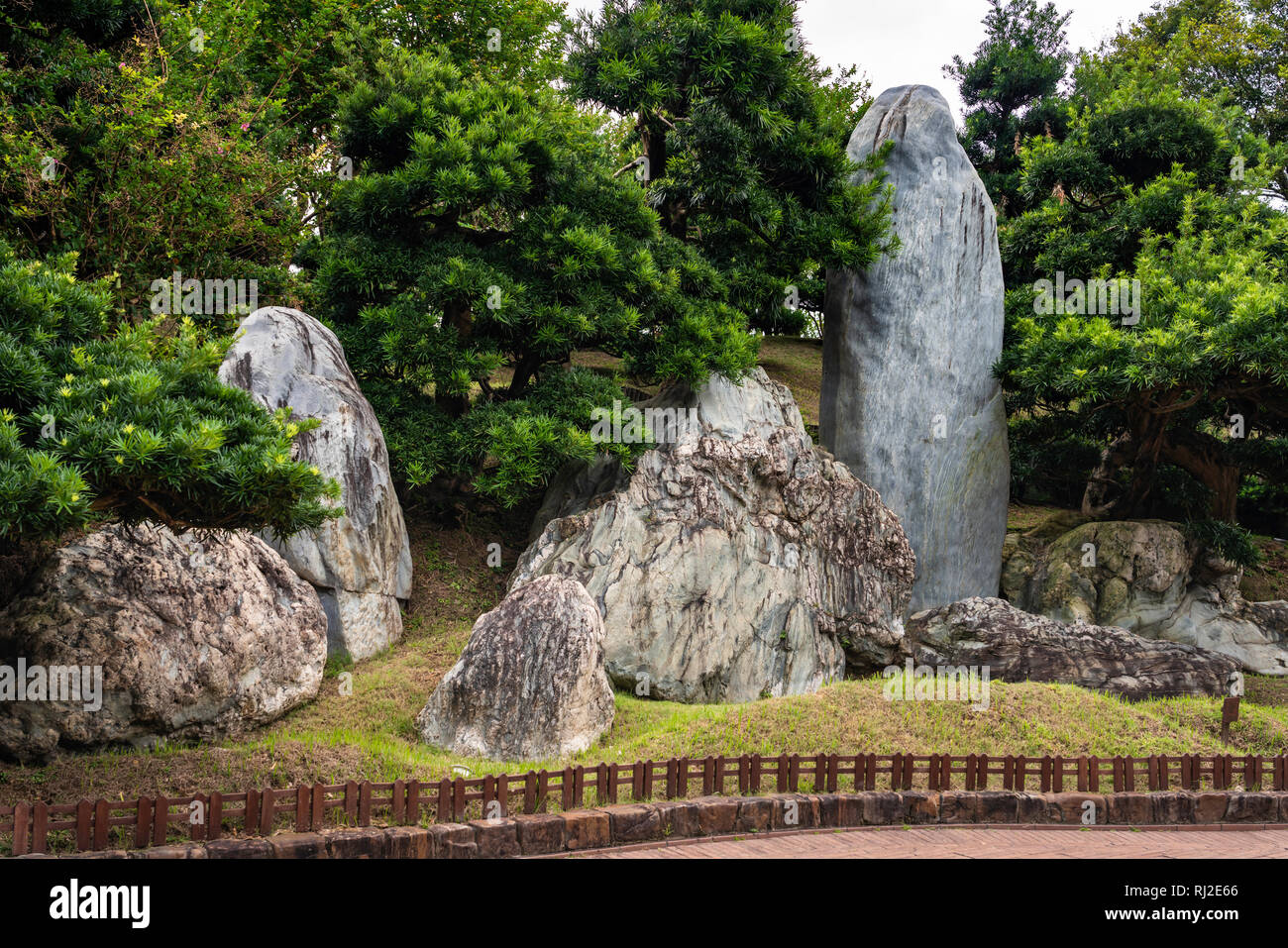 Il Giardino Nan Lian in Diamond Hill, Kowloon, Hong Kong, Cina, Asia. Foto Stock