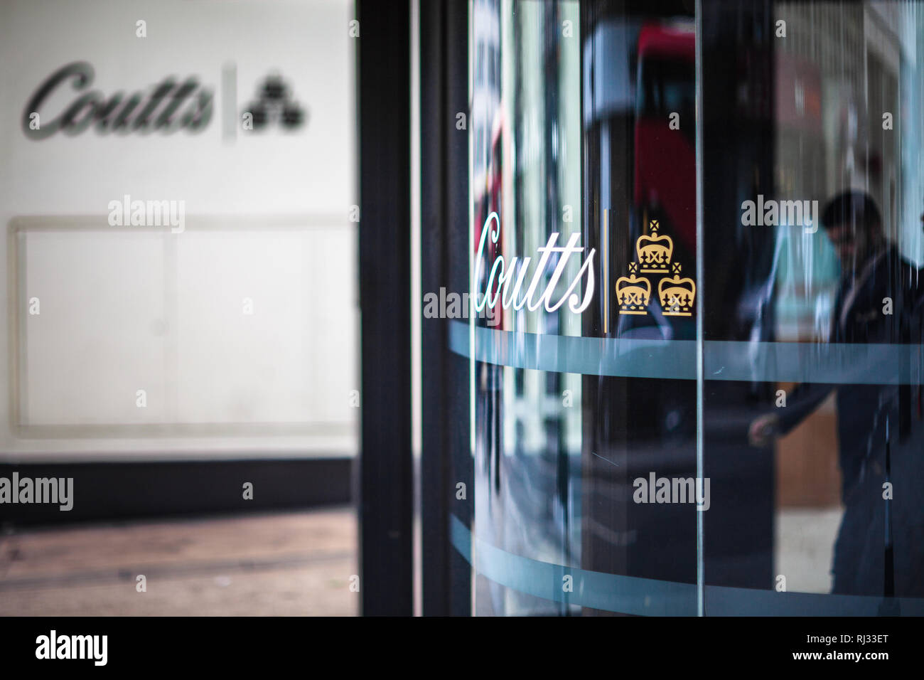Coutts Bank London Headquarters HQ, The Strand, London - Coutts & Co è una banca privata con sede nel Regno Unito e gestore patrimoniale, fondata nel 1692. Ora fa parte di NatWest. Foto Stock