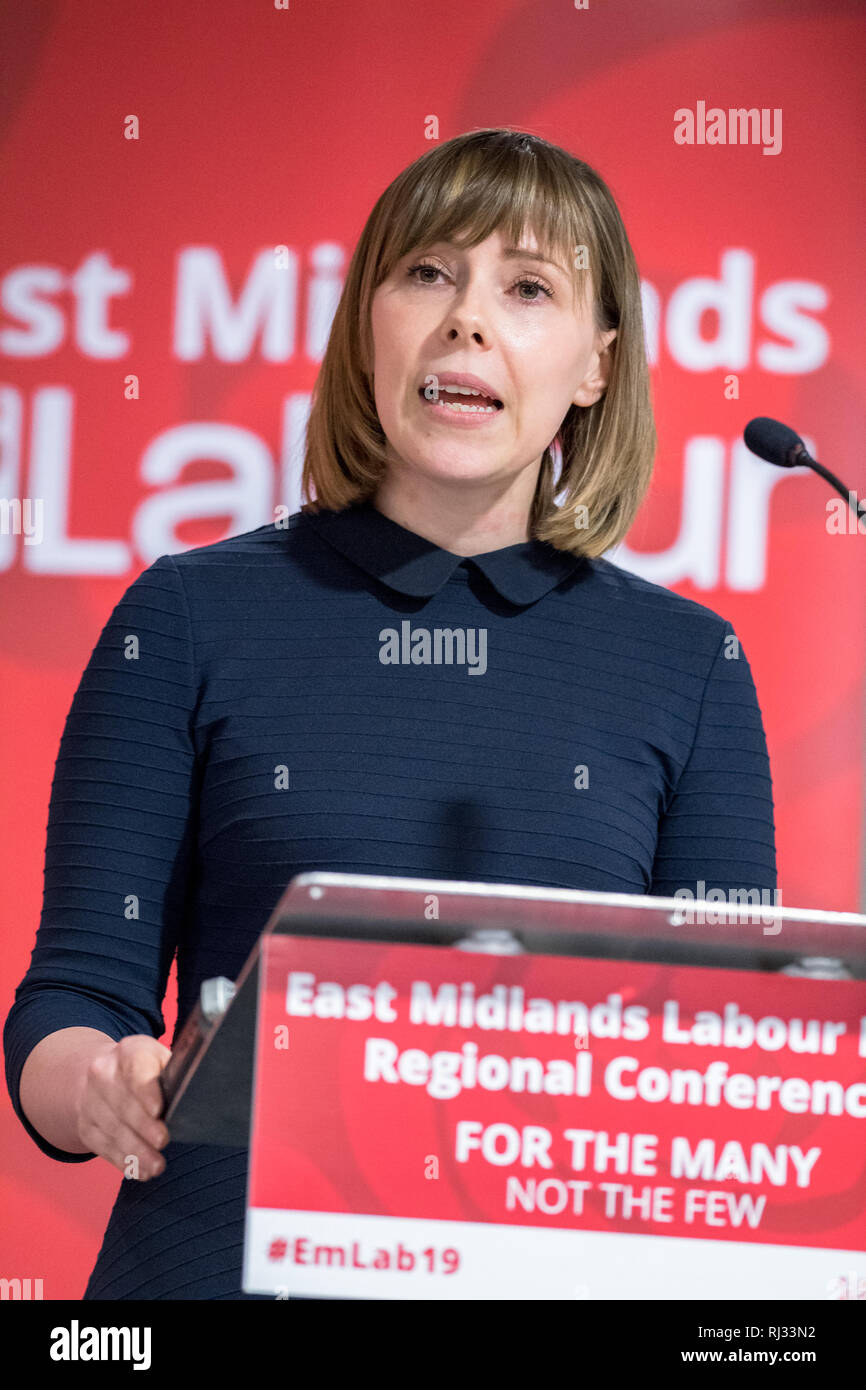Emma buongustaia, Direttore Regionale parlando all'East Midlands Partito Laburista 2019 conferenza di Nottingham, UK. Foto Stock