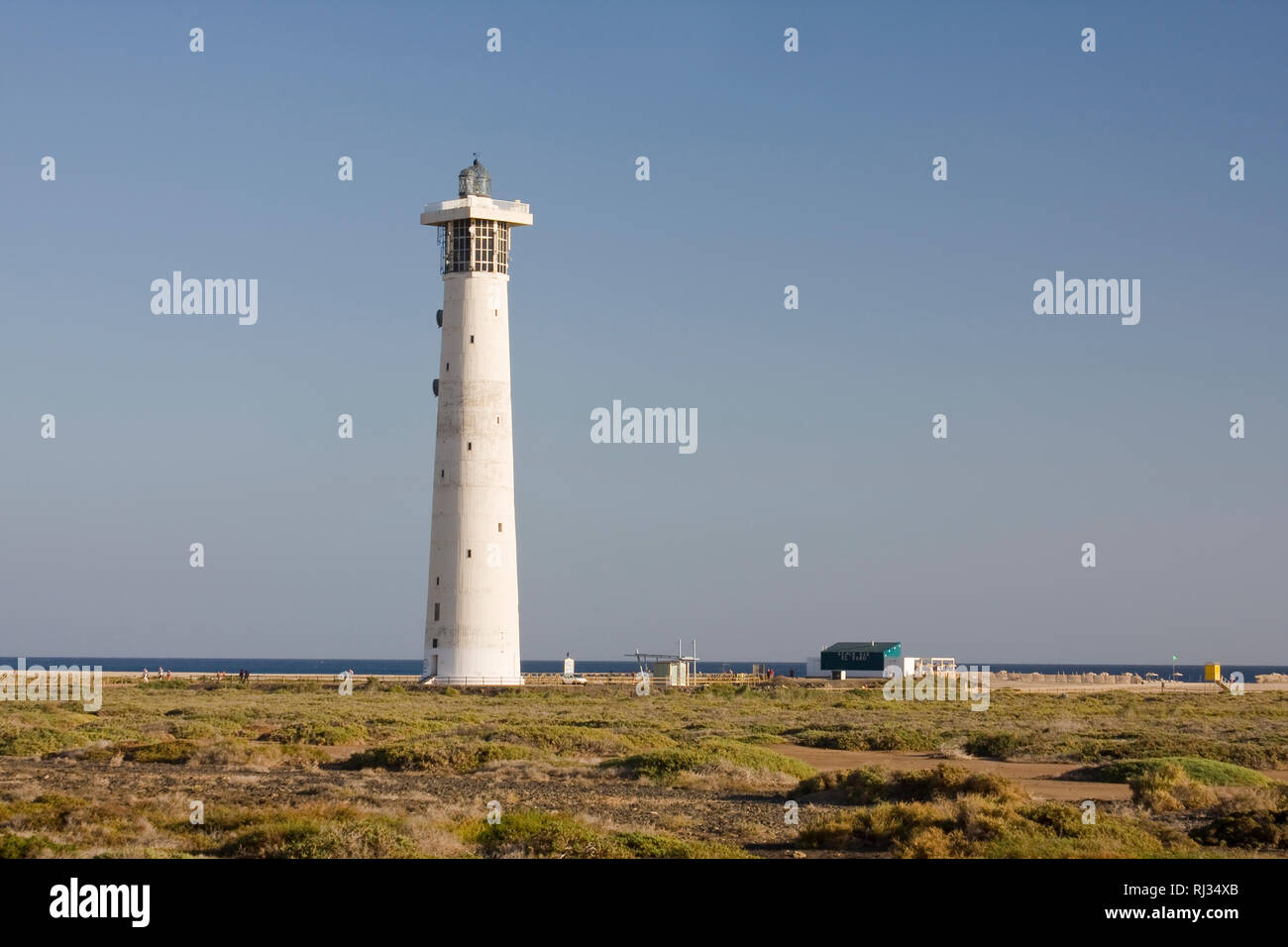 Faro di Morro Jable, Jandia Playa, Fuerteventura, Isole Canarie, Spagna, Europa Foto Stock