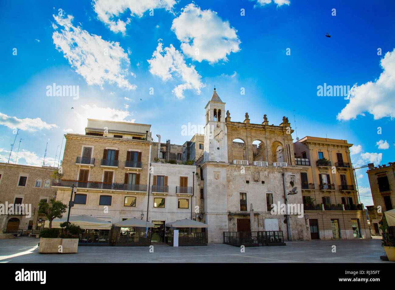 Piazza della Città di Bari e provincia Puglia, Italia Foto Stock