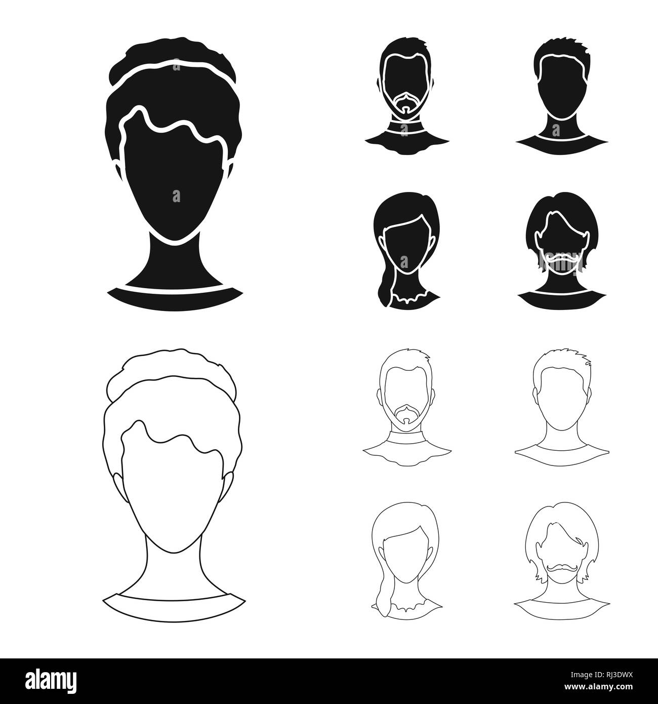 Vettore di progettazione professionale e foto icona. Raccolta di professionale e profilo icona vettore per il magazzino. Illustrazione Vettoriale