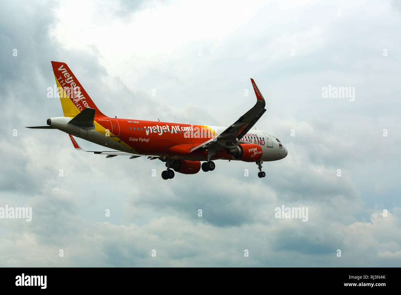 Airbus in una tempesta Foto Stock Airbus in una tempesta Foto Stock