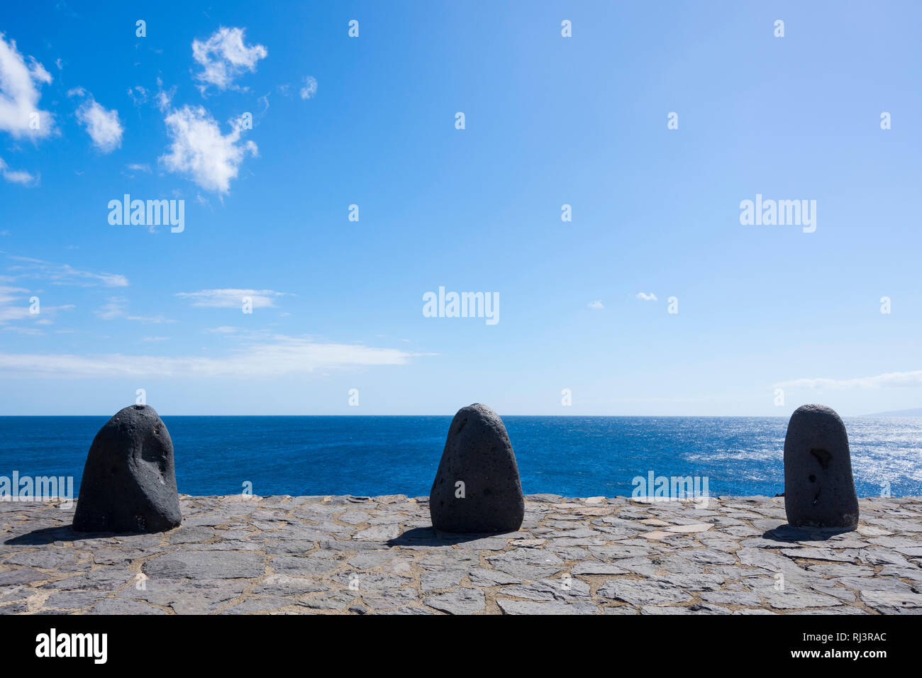 Viewpoint posto a costa, Punta de Teno, Tenerife, Isole Canarie, Spagna Foto Stock