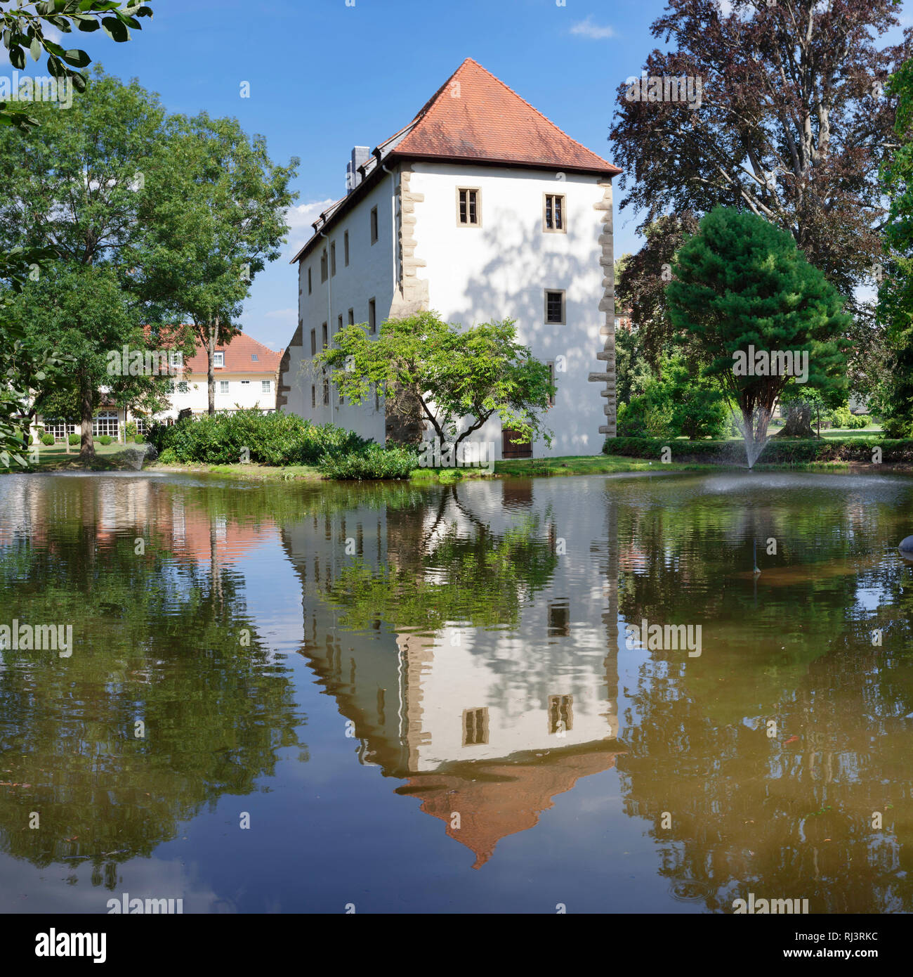 Altes Schloss, Neckarbischofsheim, Rhein Neckar Kreis, Baden-Württemberg, Deutschland Foto Stock