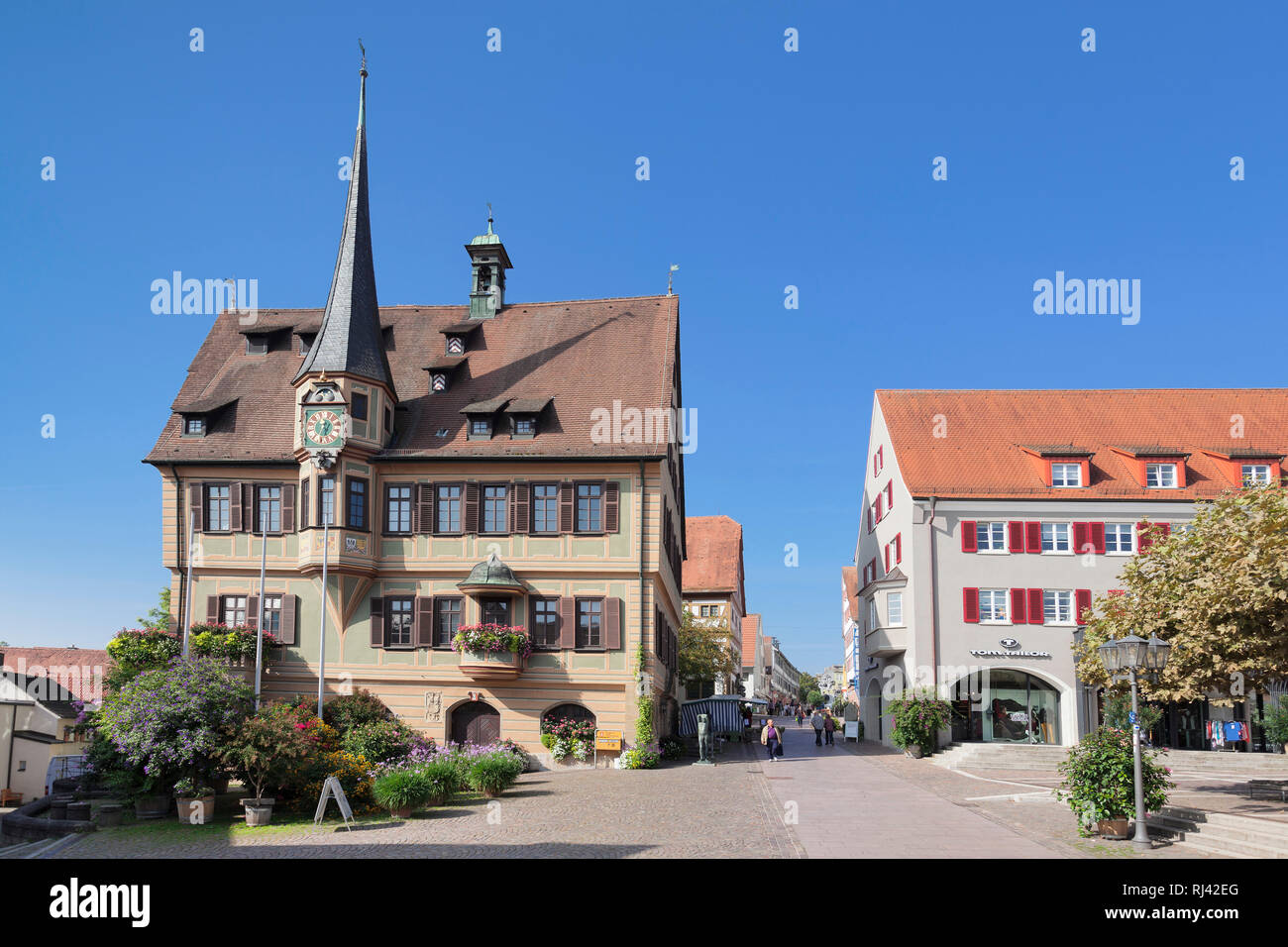 Il Rathaus, Bietigheim-Bissingen, Baden-Württemberg, Deutschland Foto Stock