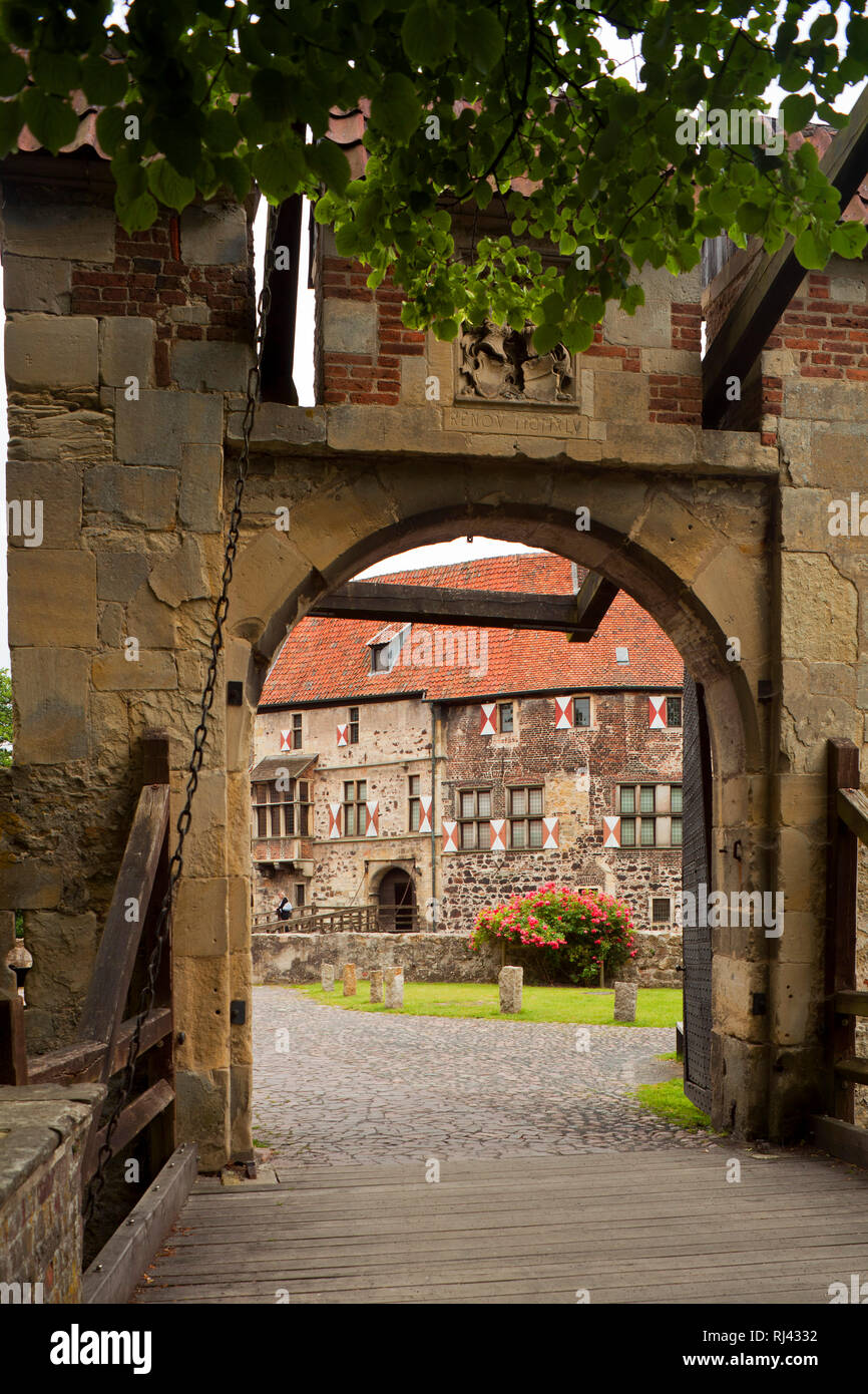 Deutschland, Nordrhein Westfalen, M?nsterland, Wasserschloss Vischering, Foto Stock