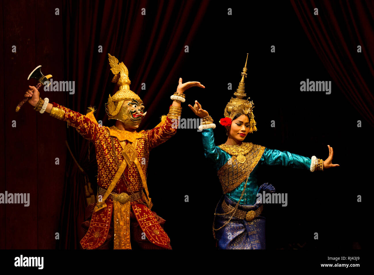 Kambodscha, traditioneller Tanz, Foto Stock
