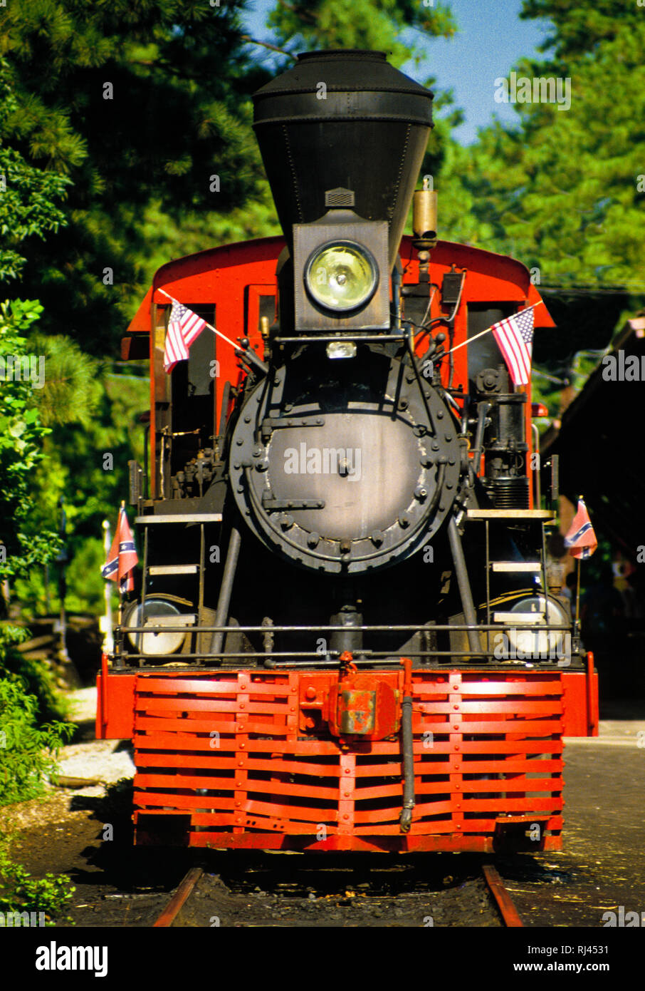 Locomotiva a vapore, Stone Mountain Park, Georgia, Stati Uniti d'America Foto Stock
